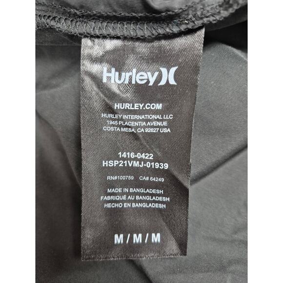 NWT Hurley Black Water Repellent Windbreaker 100% Polyester Sz M - Picture 5 of 6